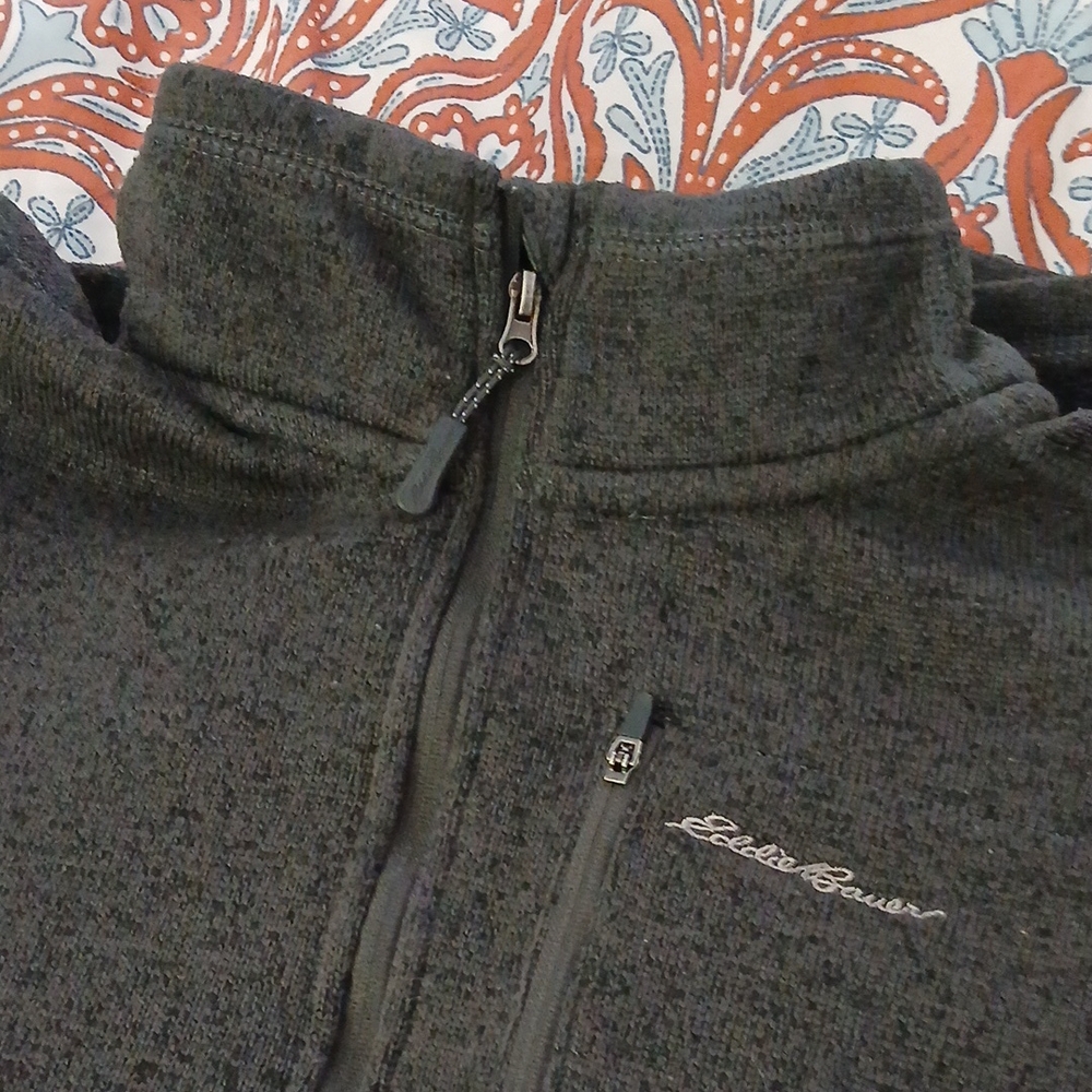 Eddie Bauer Dark Gray Fleece Jacket